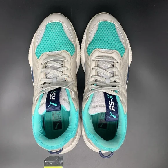 Puma RS-X‎ Softcase Grey Teal Running Shoes 369819-04 Men’s Size 12 - Picture 4 of 10
